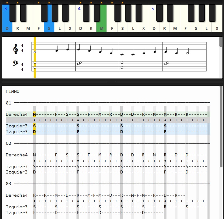 Notación musical Solfácil en acción